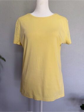 Talbots Classic Crewneck Top - Yellow